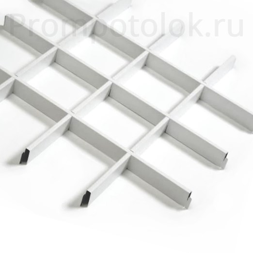 Потолок Грильято белый 150х150