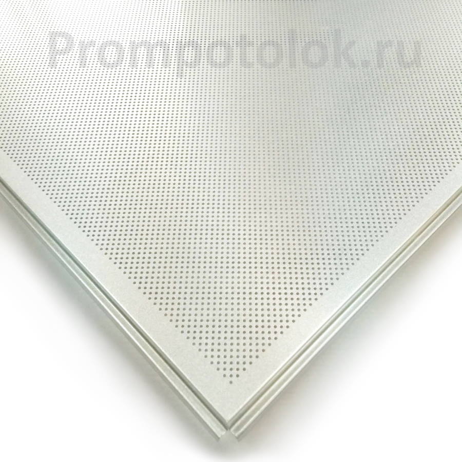 Кассета Алюминиевая белая перфорированная Tegular